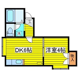 環状通東駅 徒歩8分 2階の物件間取画像